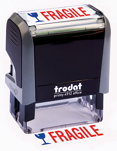 Trodat "FRAGILE" Self Inking Rubber Stamp