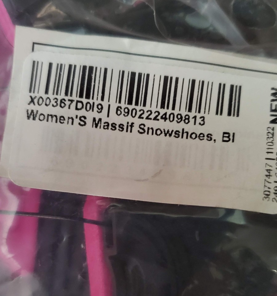 Louis Garneau Women's Massif 822 Snowshoes, BOA, Black/Pink (Users 80-160lbs)