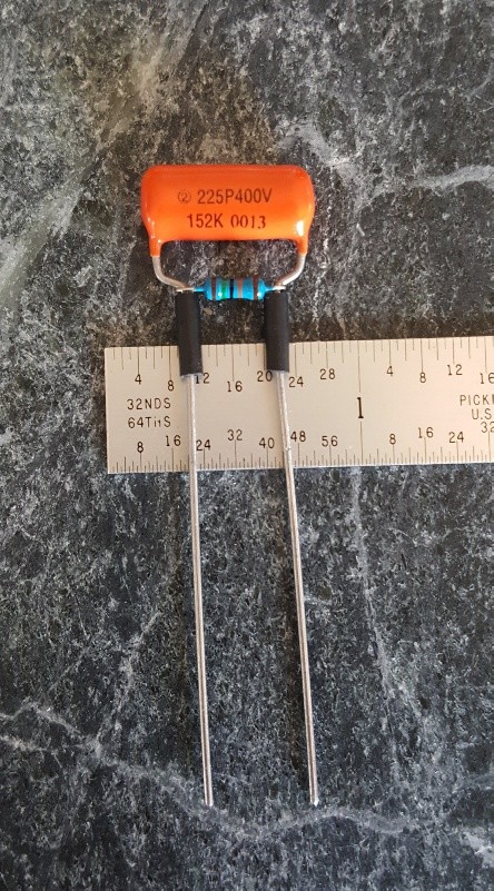 6x Sprague ORANGE DROP Treble Bleed Mods .0015uf 150k - Strat, Tele, Humbucker