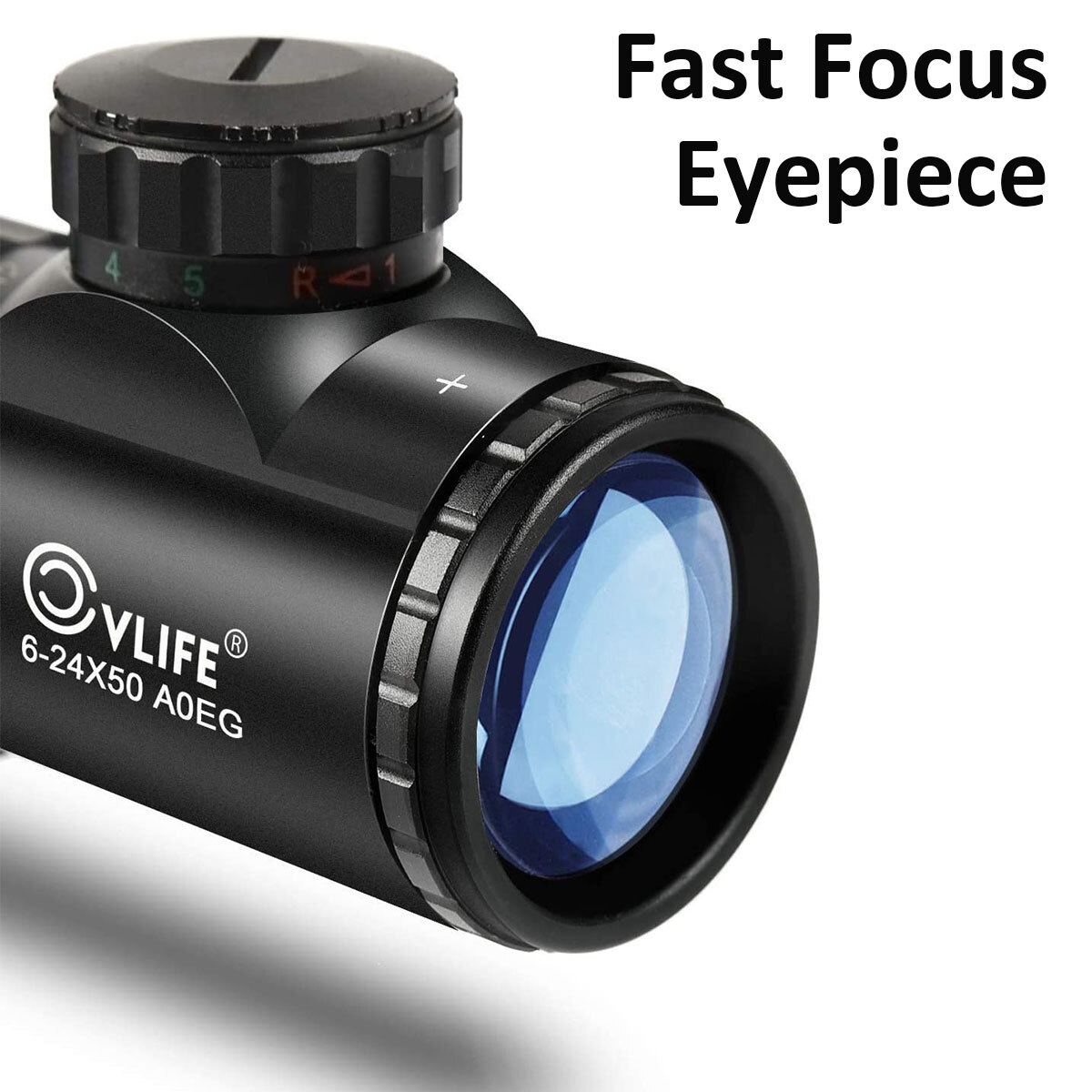 6-24x50 Hunting Rifle Scope Rangefinder Iilluminated Reticle Optics AirGun Scope