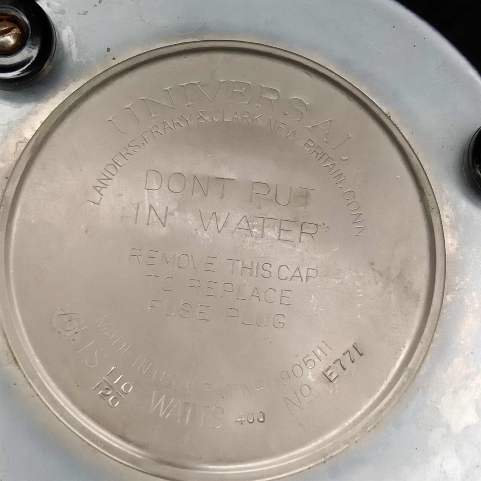 Antique Electric Percolator Silver Plated Kettle Landers Frary & Clark USA 1930s