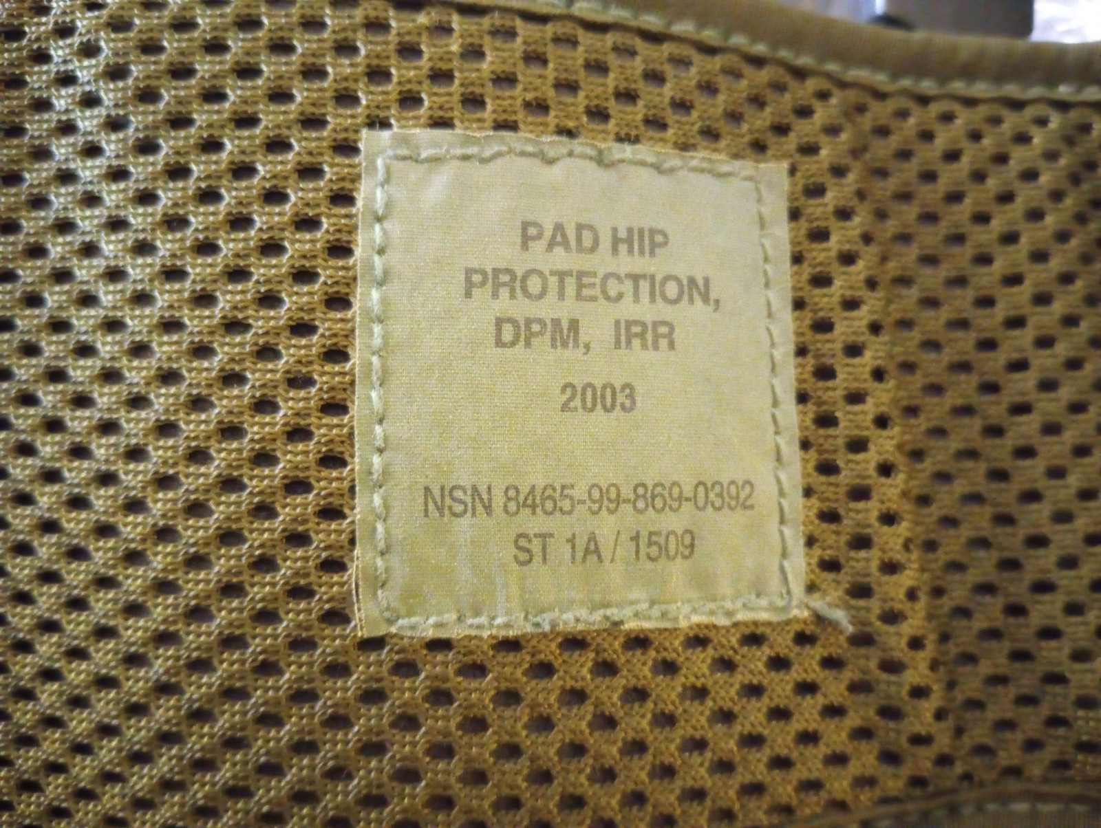 British Military Army Issue Hip Pad DPM Camouflage PLCE Hip Back Protection