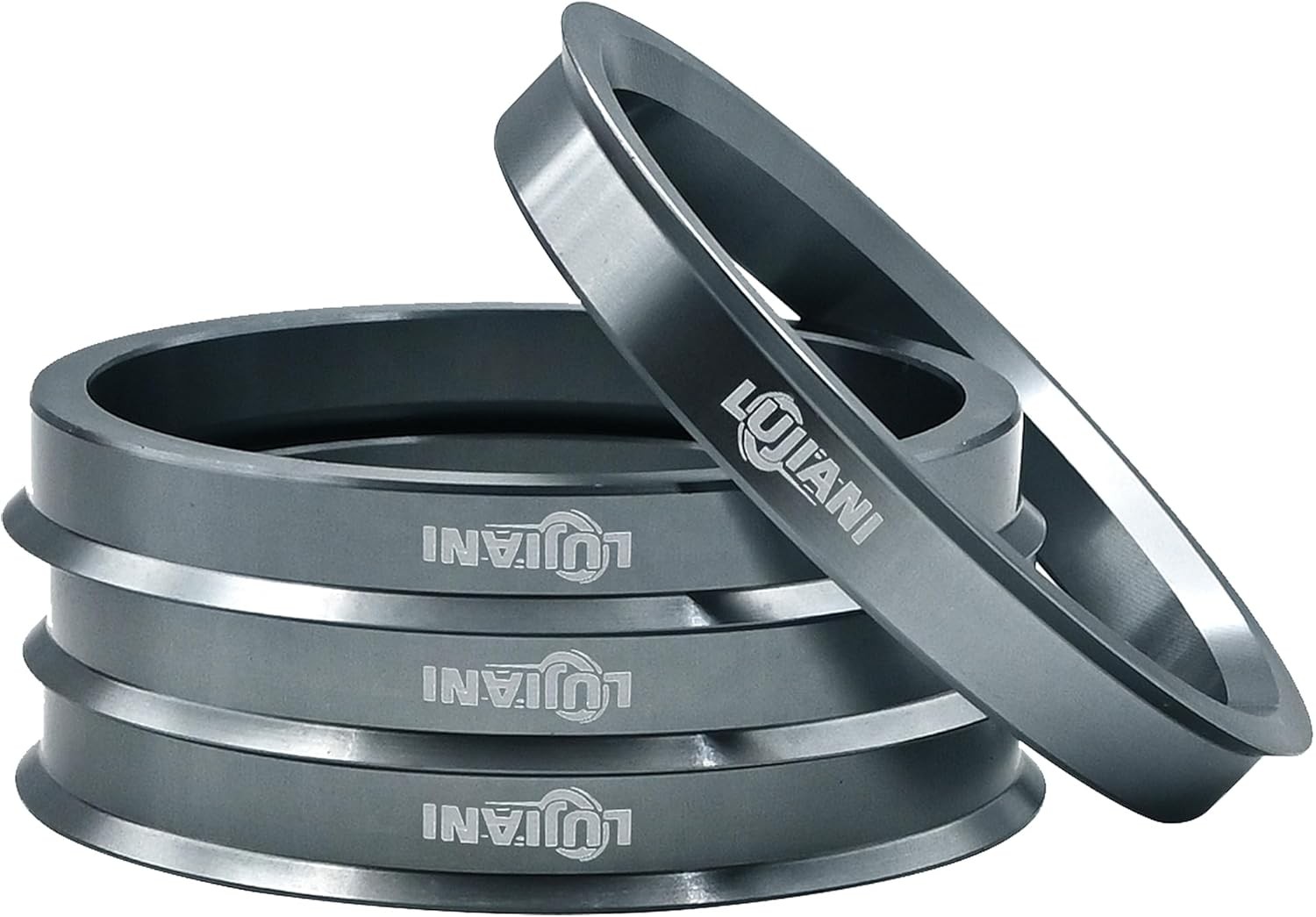 4 Pack Universal Car Hub Centric Ring, 64.1 mm ID to 73.1 mm OD Centerbore, Alum