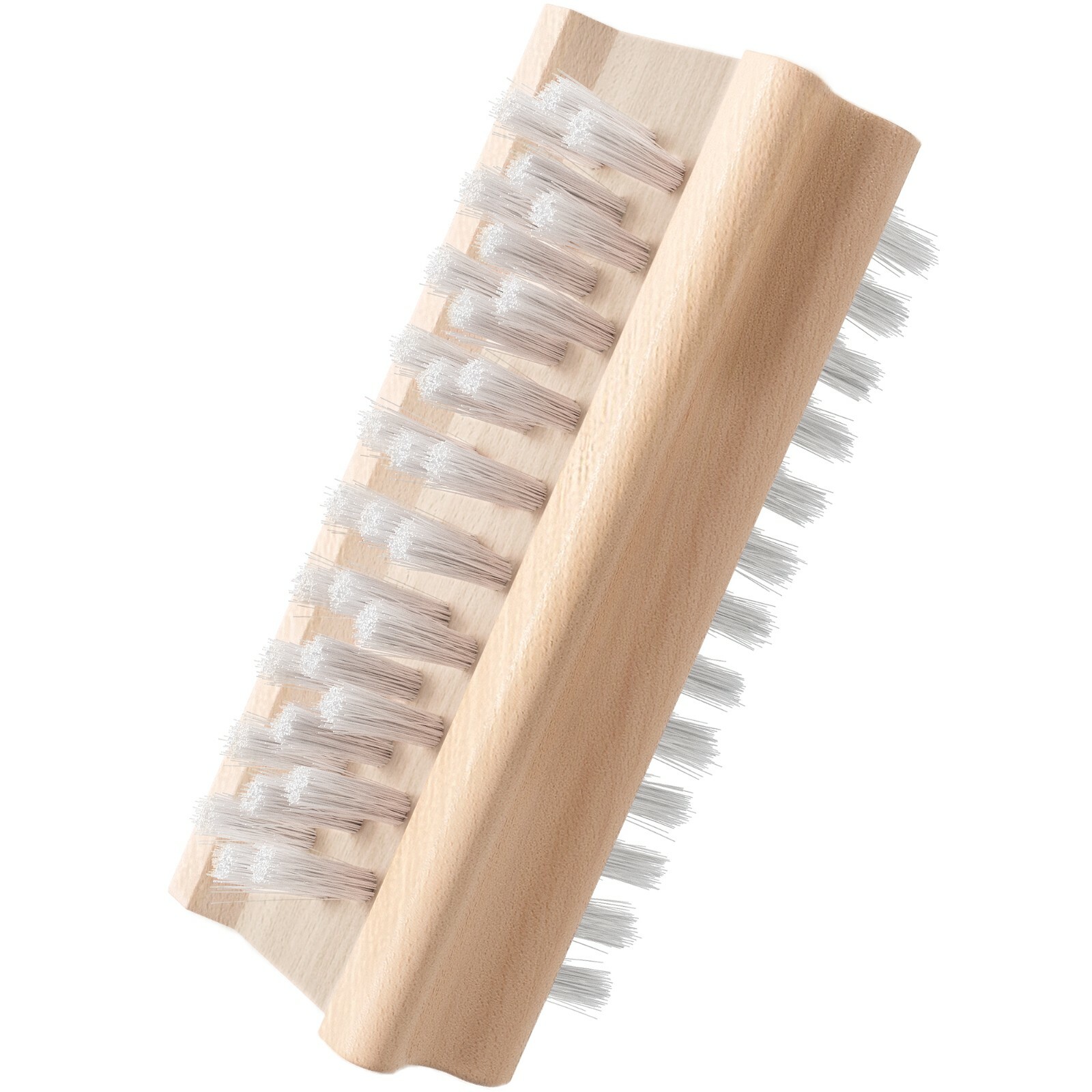 Konex Non-Slip Wooden Two-sided Hand and Nail Cleaning Brush