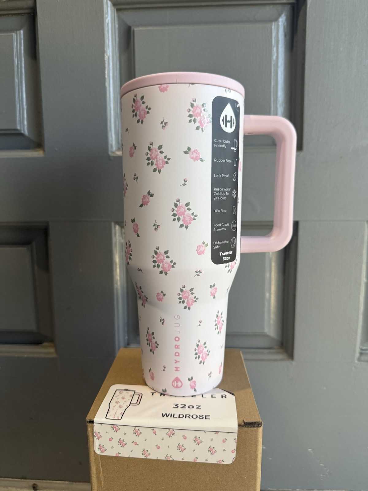 HydroJug Traveler 32 oz Wildrose