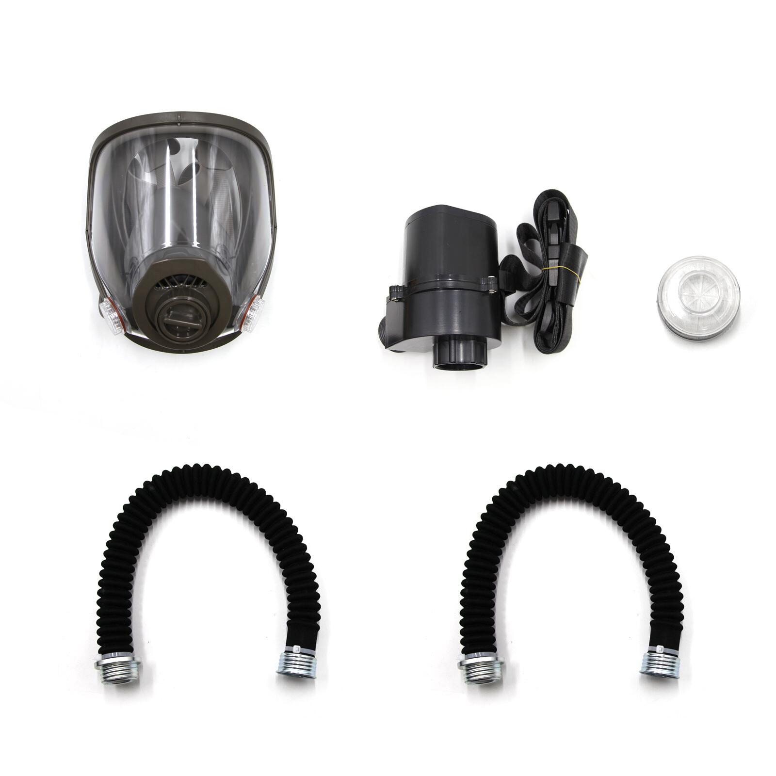 Full Face Gas Portable Electric Respirator Supplied Air Paint Spraying Chemical