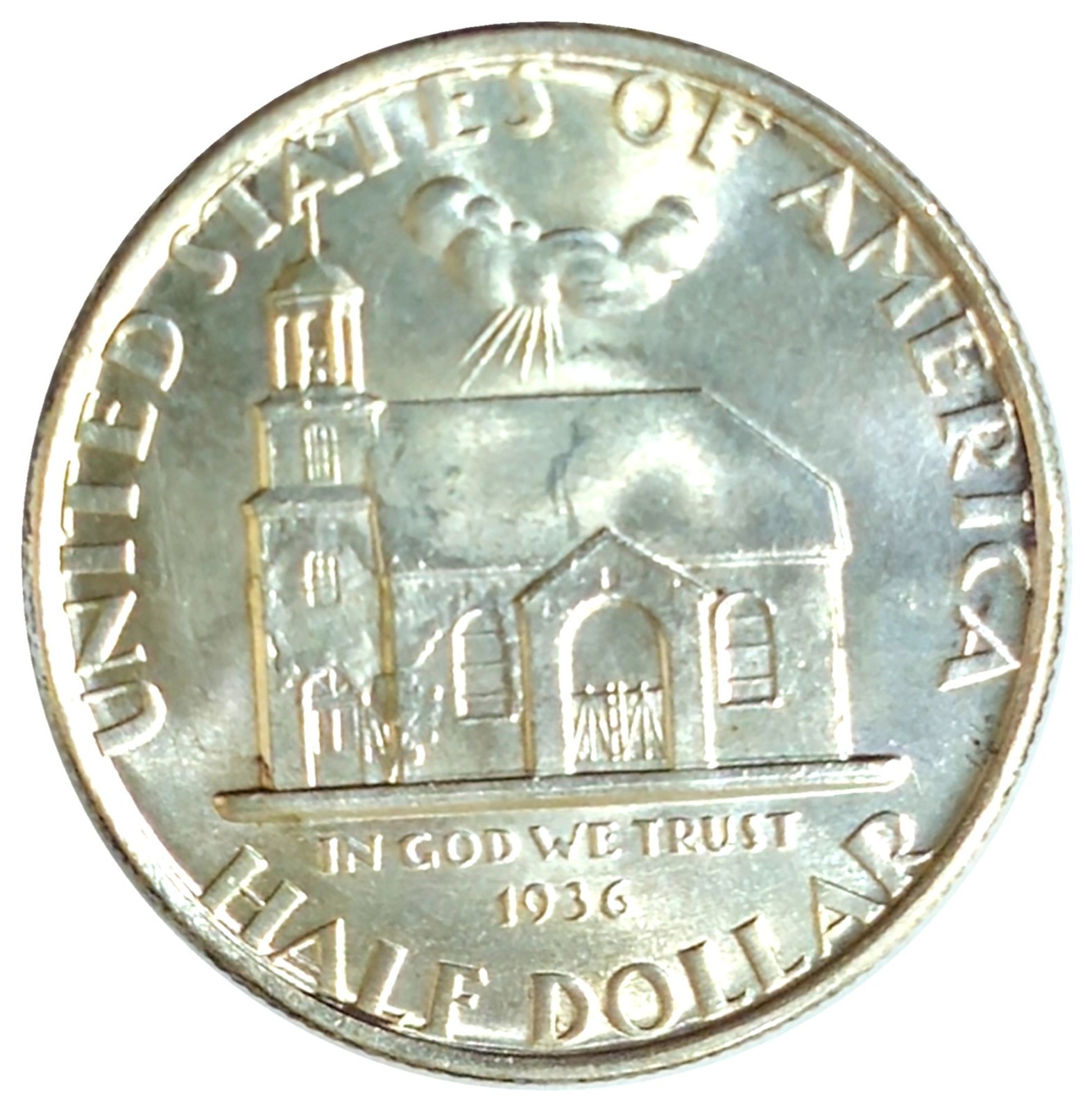 1936 Delaware Half Dollar CH / Gem BU Low Mintage Commemorative Half Dollar