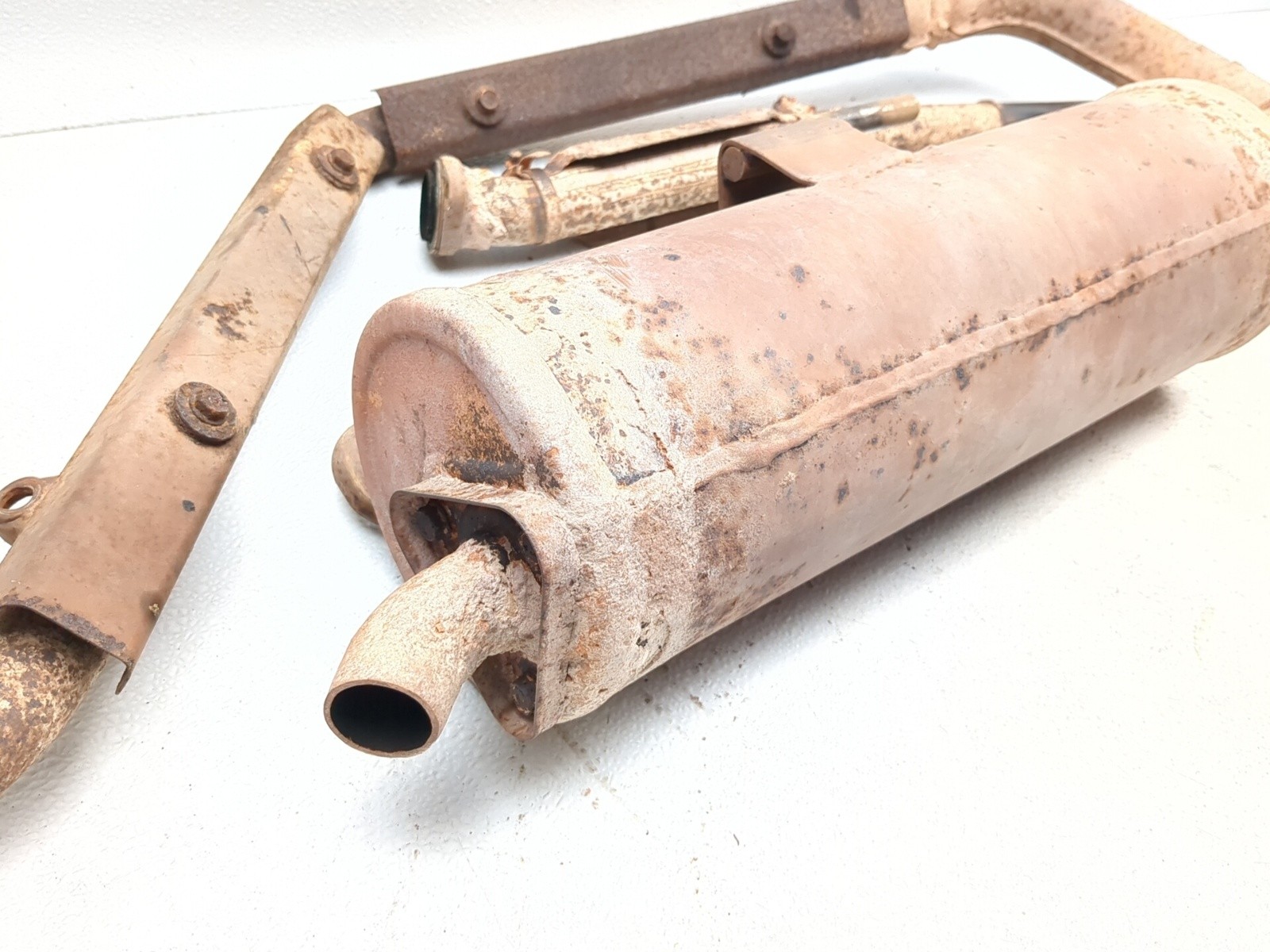 08-13 Kawasaki Teryx KRF 750 Rear Muffler & Header Pipes Exhaust System Can