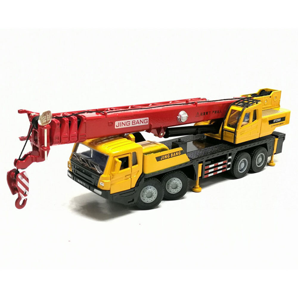 Mega Crane Truck Toy Diecast Construction Vehicle Kids Toys for Boys Red