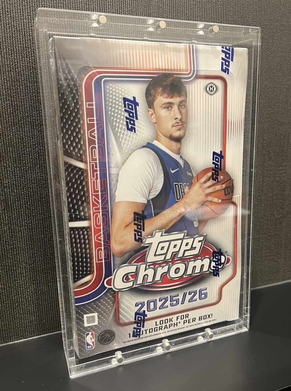 Acrylic Display Case Magnetic Lid FITS 2025-26 Topps Chrome Basketball Hobby Box