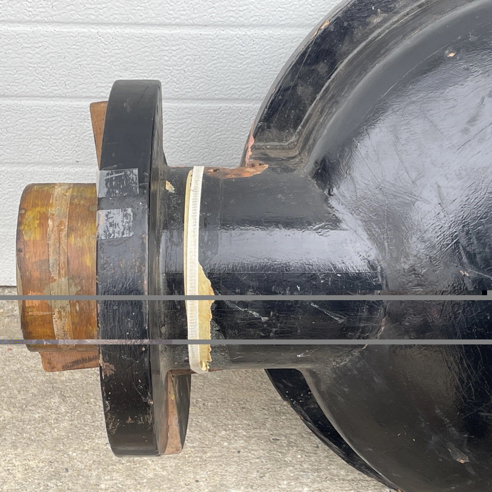 Large Vintage Industrial Wood Foundry Mold Pattern From Philadelphia Navy Yard