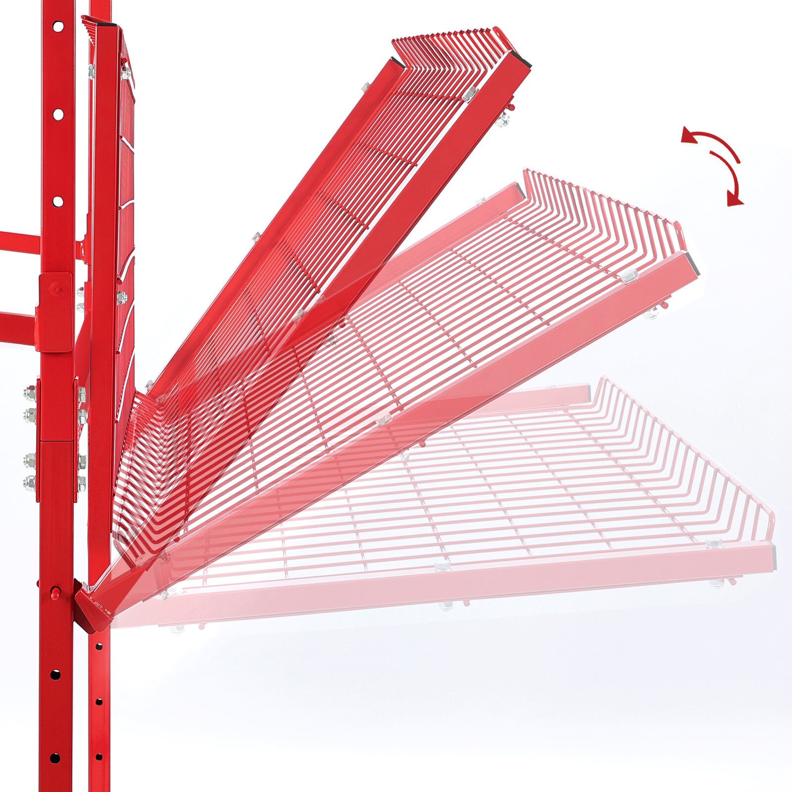 Auto Parts Storage Rack - 3 SHELF - Tools Trolley Adjustable Painted Collision