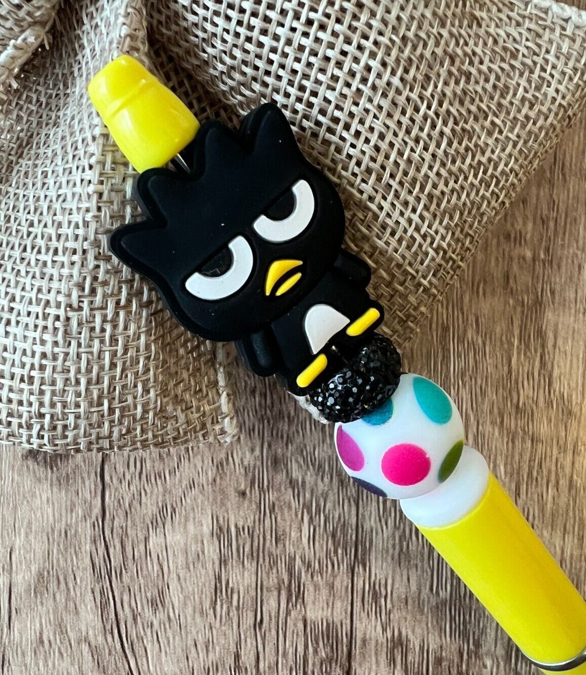 Custom beaded pen. Cute Sanrio characters! gifts, basket filler, journal, teen