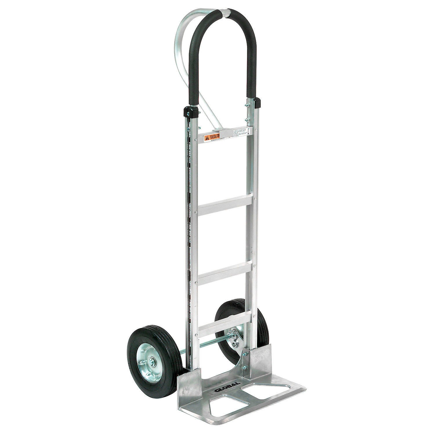 Aluminum Hand Truck Loop Handle Semi-Pneumatic Wheels