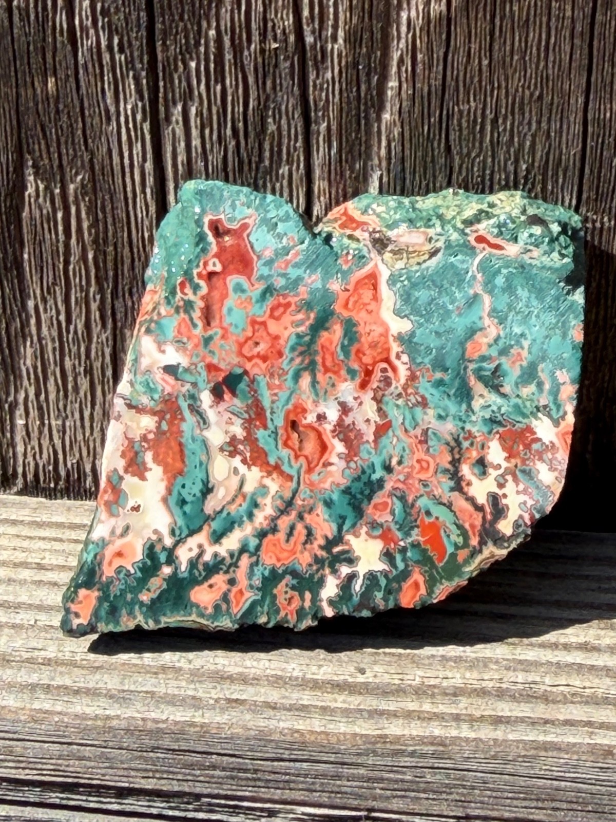 Idaho Sunset Jasper Agate Unpolished Rock Slab