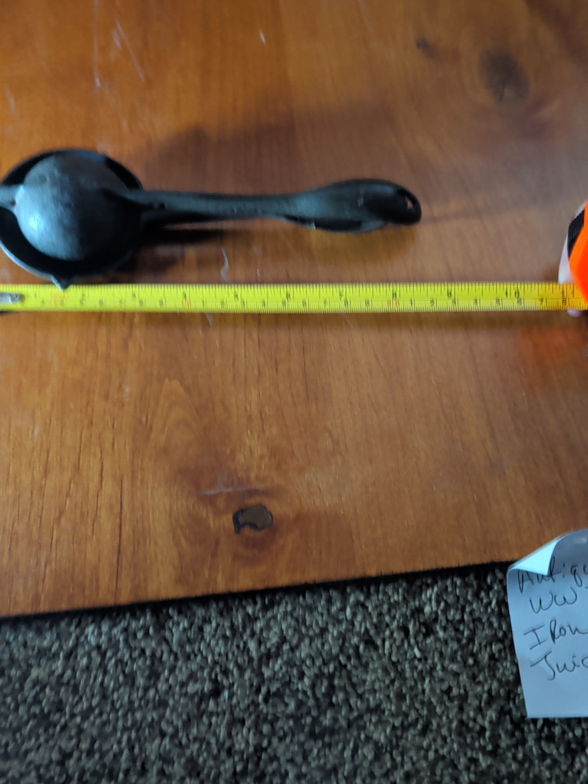 Cast Iron Juice Citrus Squeezer Civil War Era Ex Condition