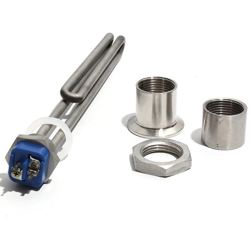 Brewer Heater Element 1" NPT Immersion Stainless Steel Heating Tube AC 120V-380V