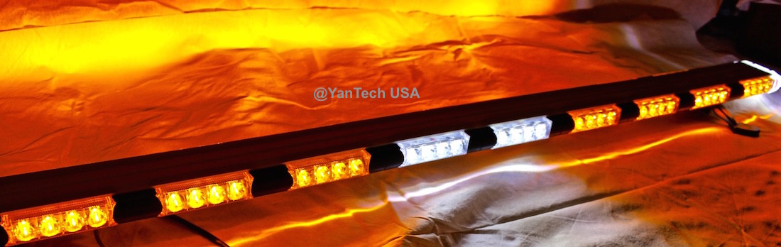 56” Amber LED Lightbar Tow Truck Plow Roll Back Police w/Alley,Brake&Turn Signal