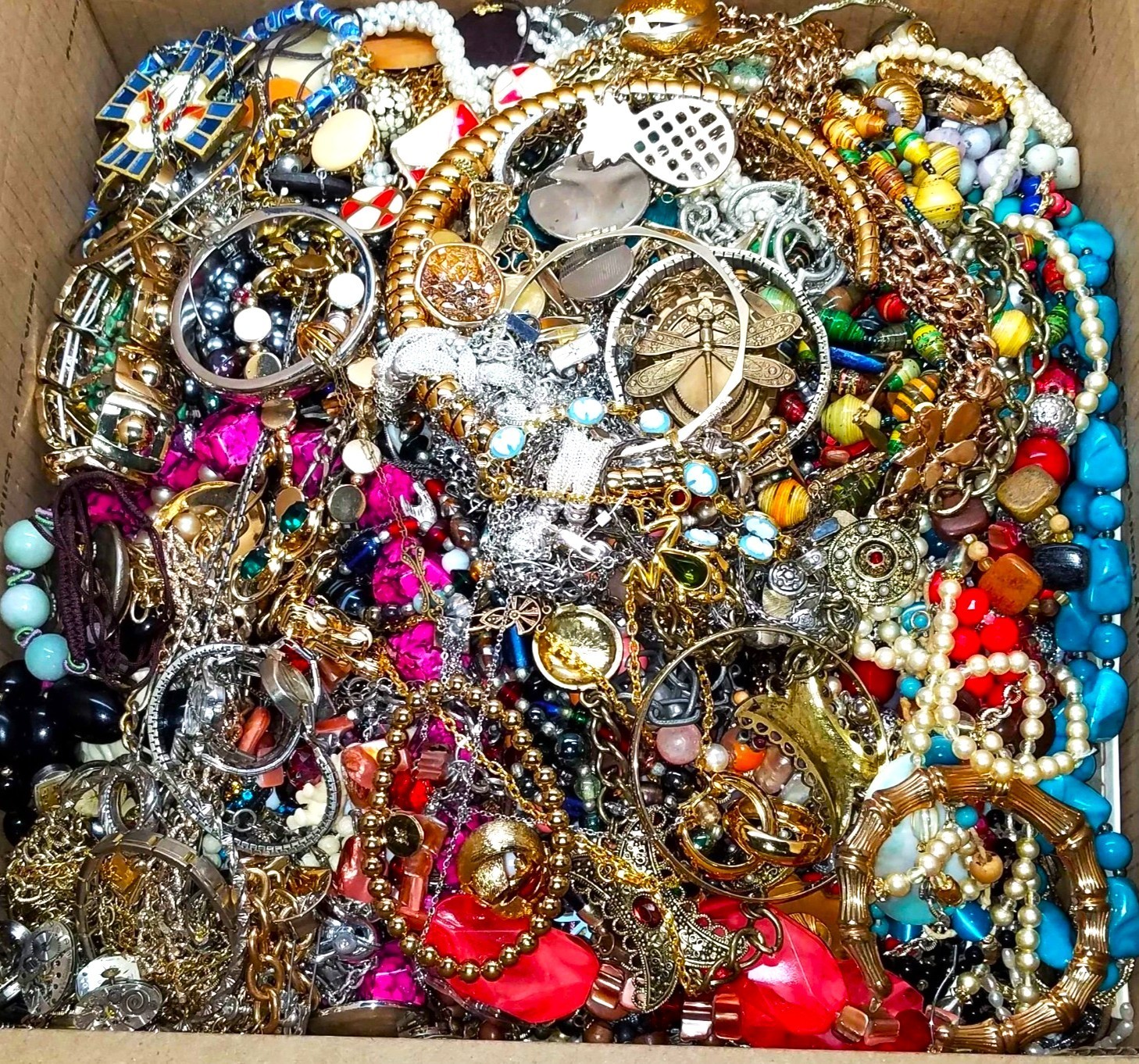 3 Pounds 3 Lbs Old Unsearched Jewelry Lot VTG & Now Junk & Wear & Resell Tangled
