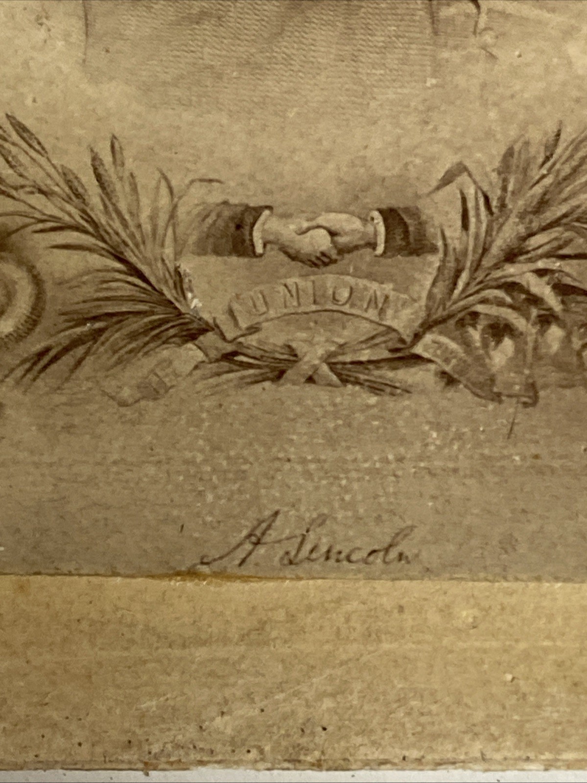 CDV Abraham Lincoln 1862 Stamp C.H. Wright Authentic Original Rare ￼