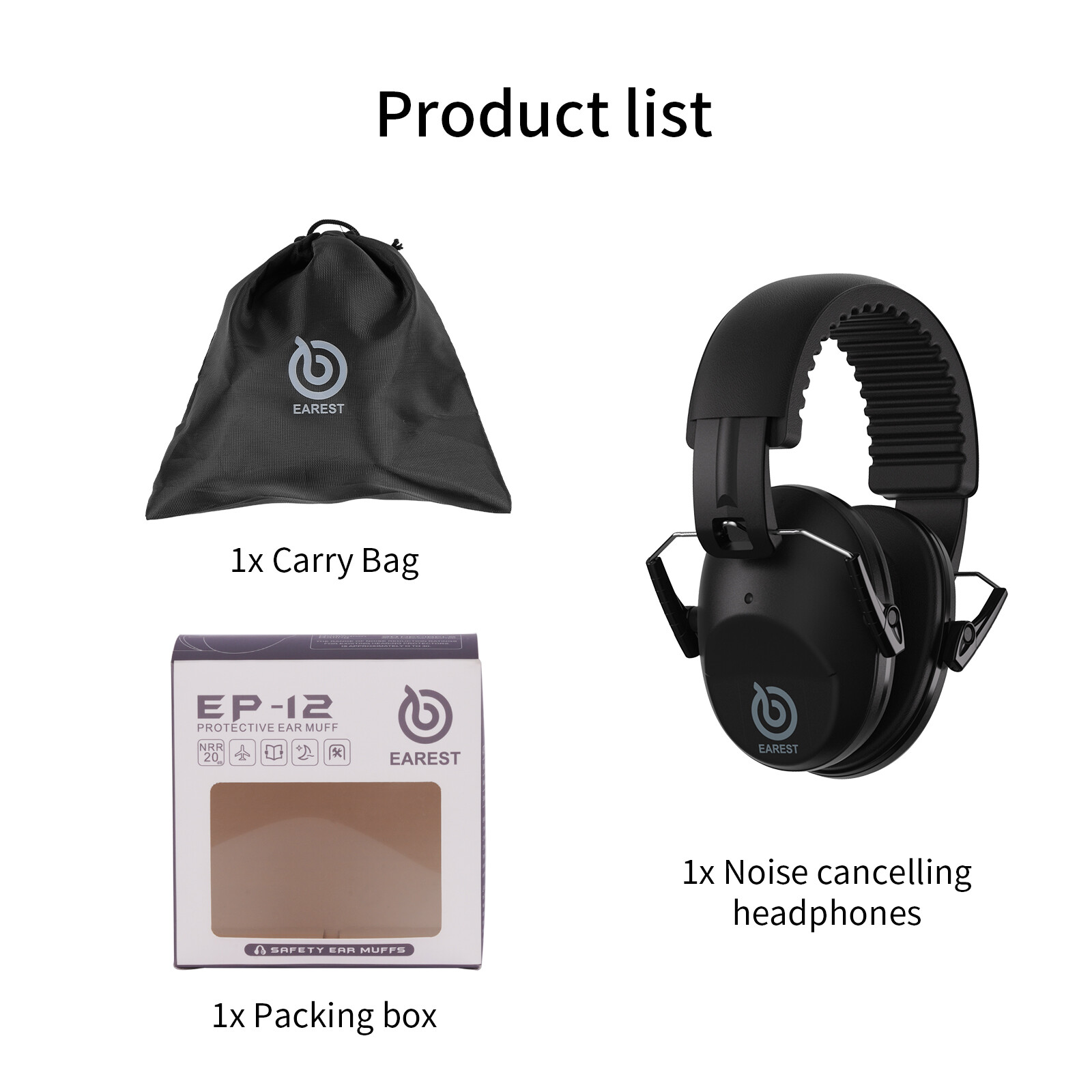 Adult Protection Ear Muffs Hearing Noise Reduction For Gun Shooting Safe Range