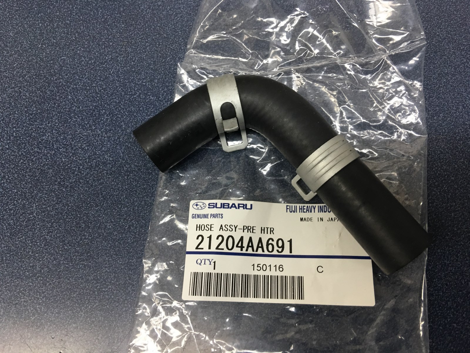 Genuine SUBARU WRX Forester XT Sti Water Pipe Hose to Tank 21204AA691 OEM Turbo