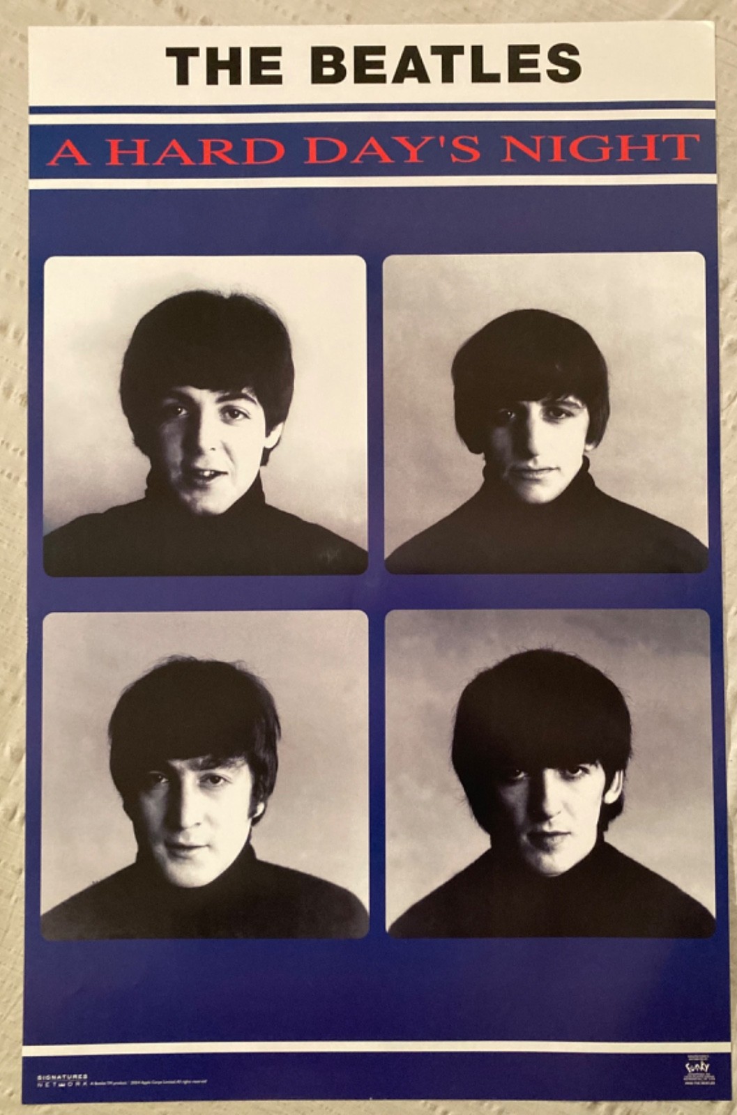The Beatles 2004 Poster A Hard Day’s Night  Funky K