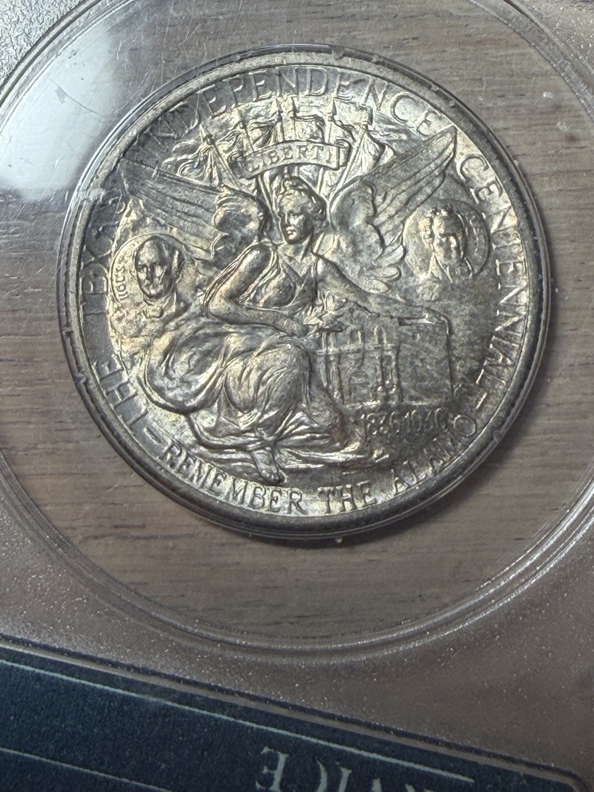 1934 Texas Commemorative Silver Half Dollar PCGS Rattler MS 64