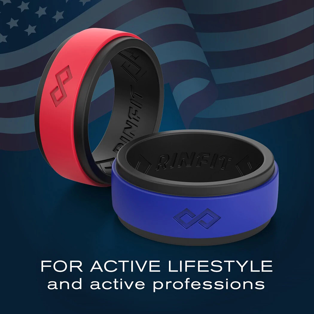 Silicone Ring for Men by RINFIT. Rinfit-Air. Comfortable & Durable Wedding Band