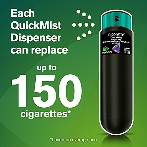 Nicorette Quickmist Duo, 150 sprays "COOL BERRY " "SHIPS SUPER FAST FROM USA"