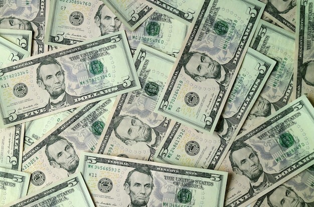 U.S Lucky Five $5 Dollar Bill Consecutive Serial # Banknote Uncirculated NEW.