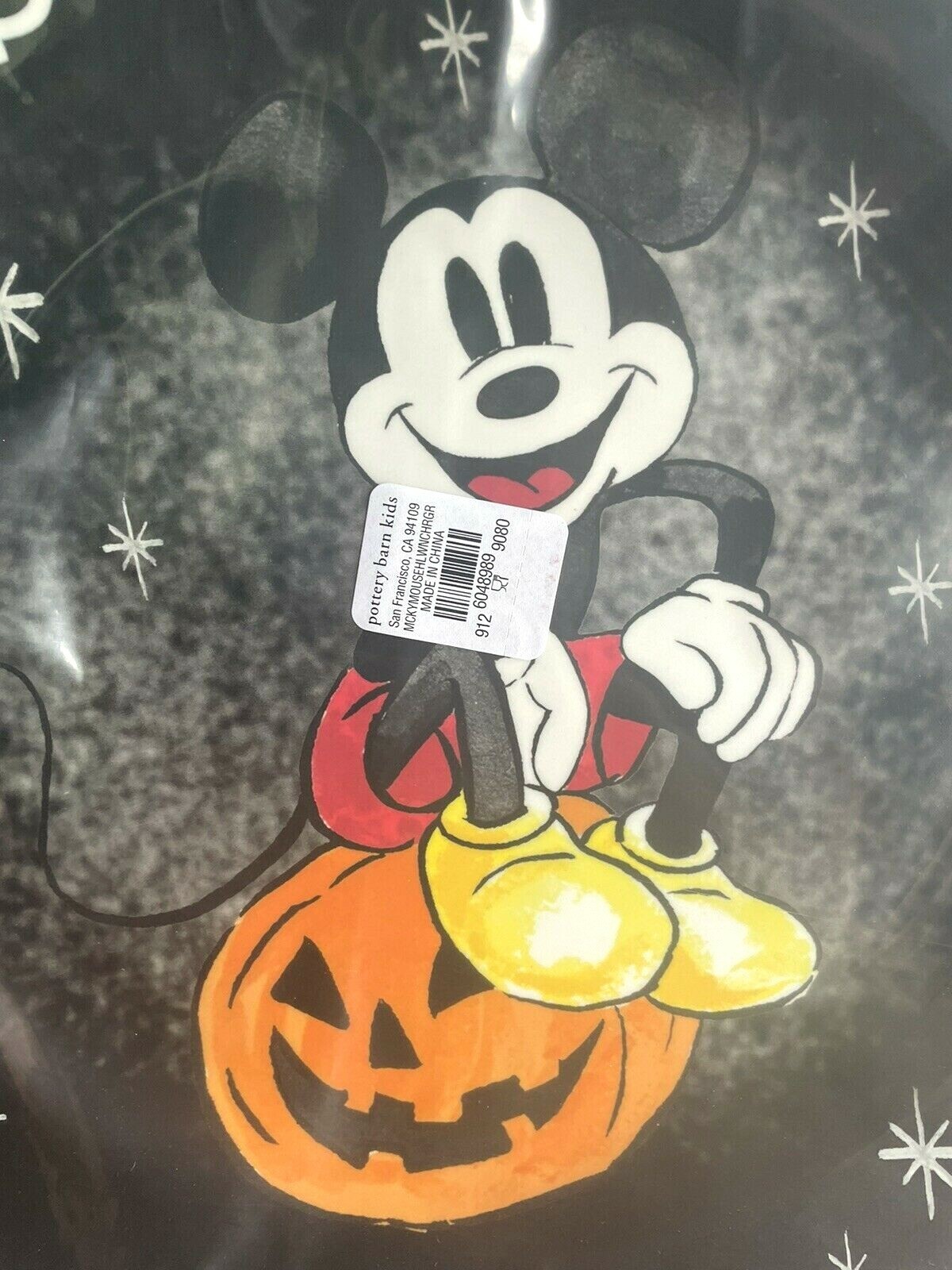 Disney Pottery Barn holiday Mickey Halloween Peanuts Dinner Party Plate SET 8 !