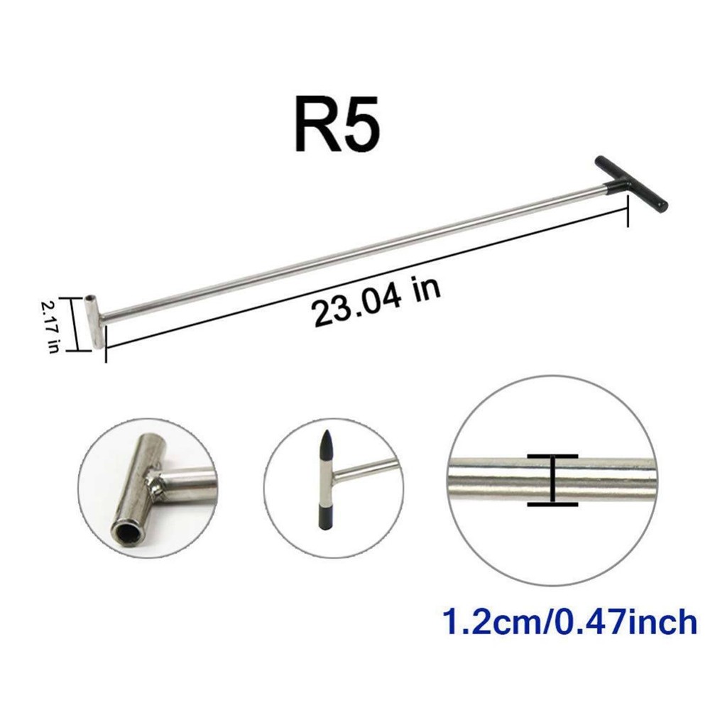 5 pcs Car Dent Repair Kits Paintless Puller Rods Removal Tools auto body