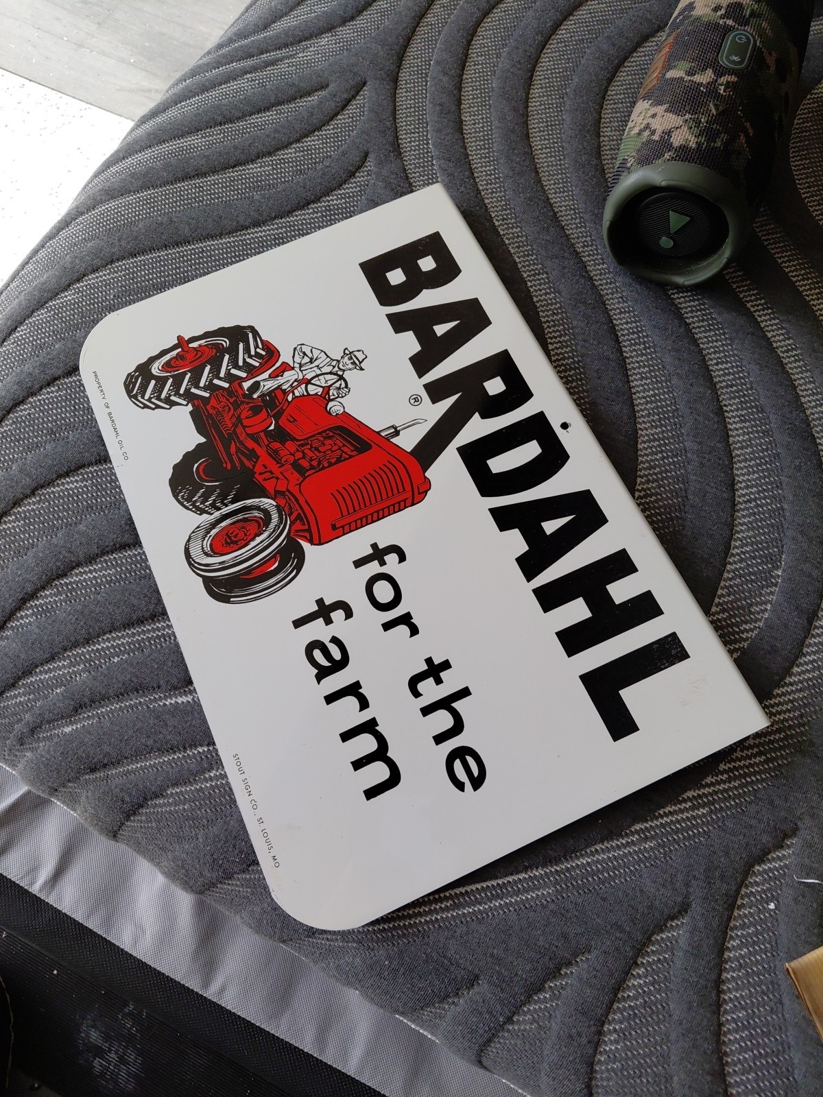 c.1946 Original Vintage George Washington Pipe Tobacco Sign Rj Reynolds NOS RARE