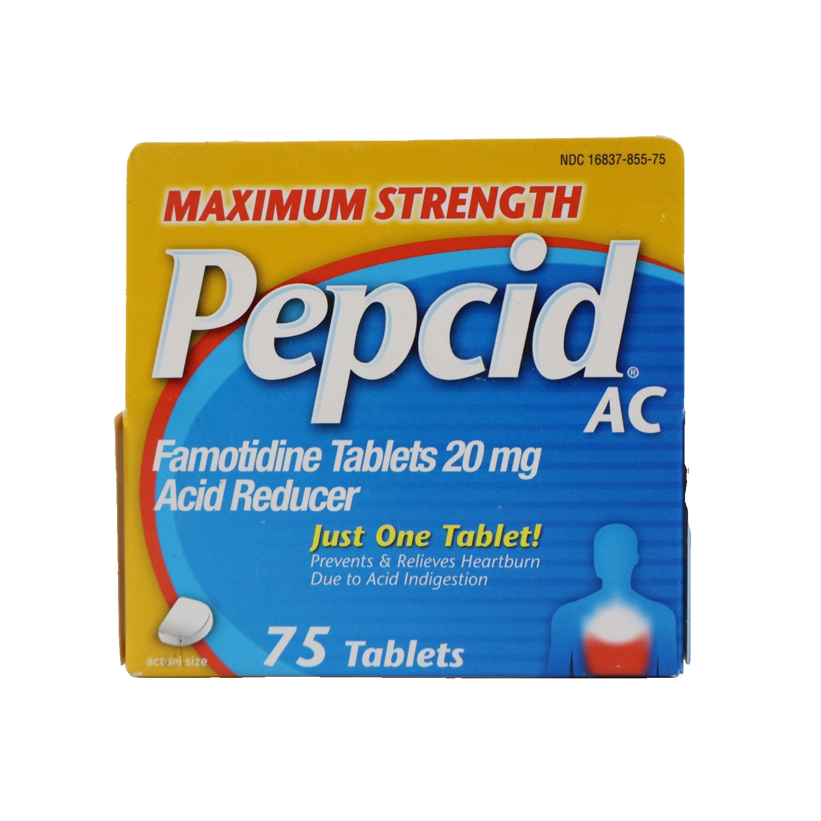 Pepcid AC Digestive Treatment Famotidine 20mg Acid Reducer 75 Tablet EXP 3/2026+