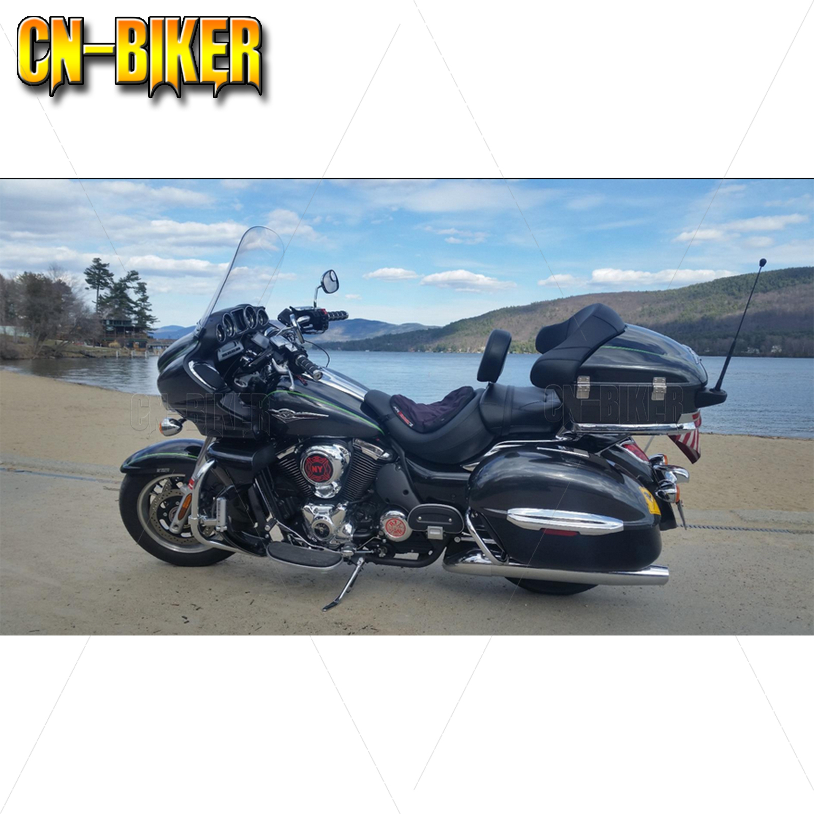 Detachable Driver Backrest Kit For 2009-2024 Kawasaki Vulcan 1700 Nomad/Voyager