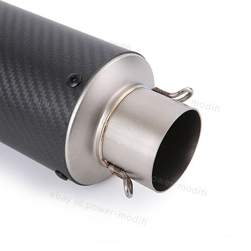 For Ducati 848 1098 1198 Exhaust Tip Mid Pipe Carbon Muffler Slip On 51MM System