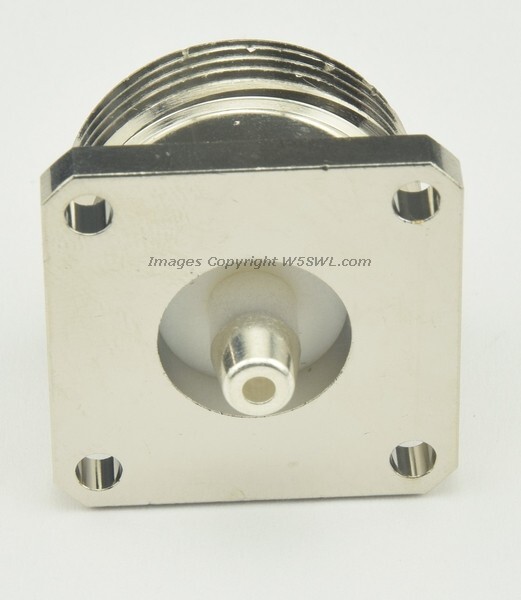 7/16 DIN Connector Female Chassis Mount Solder Cup Post RF Connection - by W5SWL