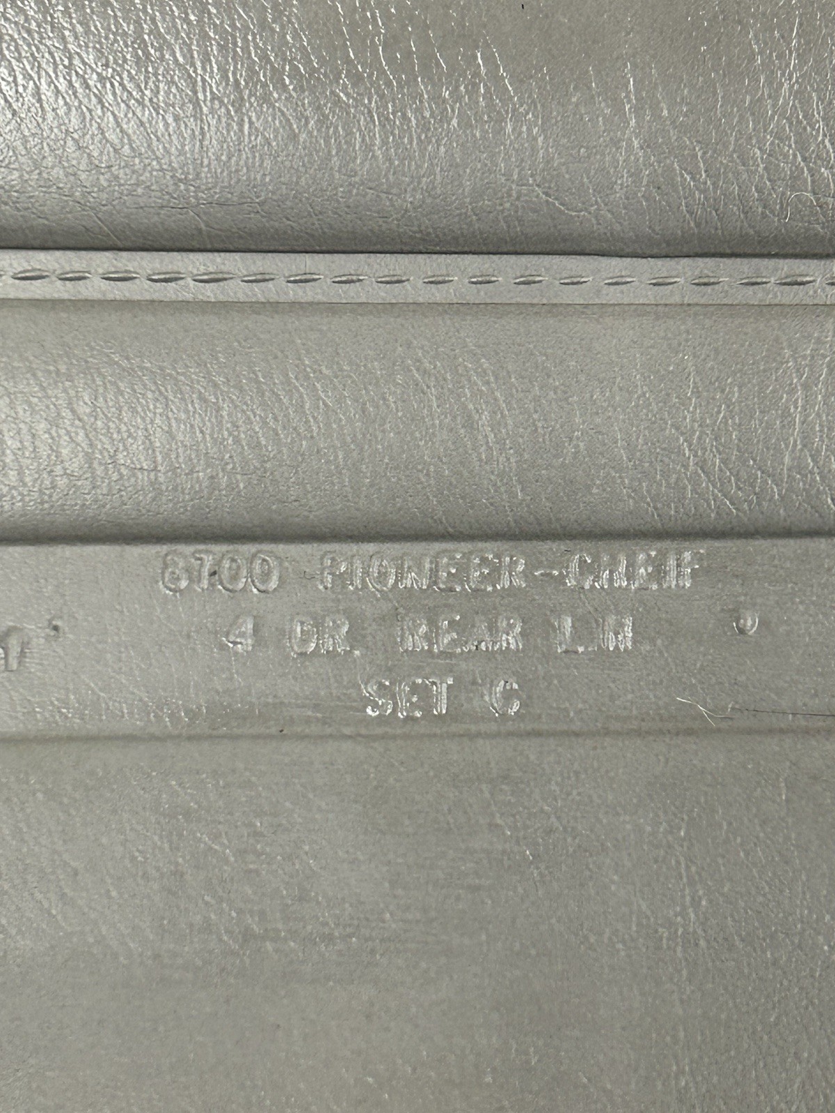 84-96 Jeep Cherokee XJ Rear Driver Side Door Panel Gray OEM