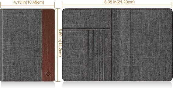 Slim PU Leather Travel Passport Wallet Holder RFID Blocking ID Card Case Cover