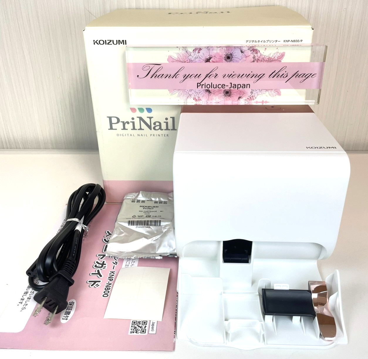 KOIZUMI Digital Nail Printer PriNail Art Machine Wi-Fi KNP-N800/P With New ink