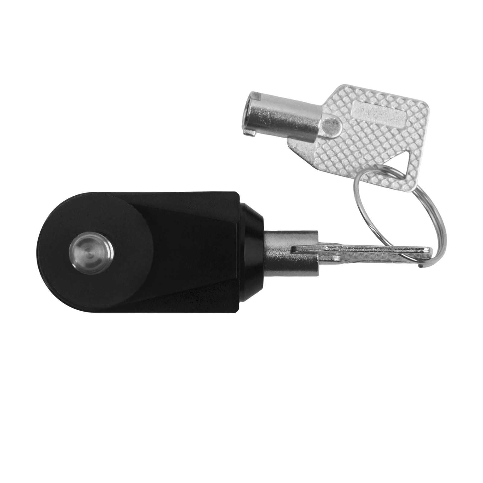 Black Seat Lock Push Pin 2 Keys Anti Theft Set For Harley Dyna Softail Touring