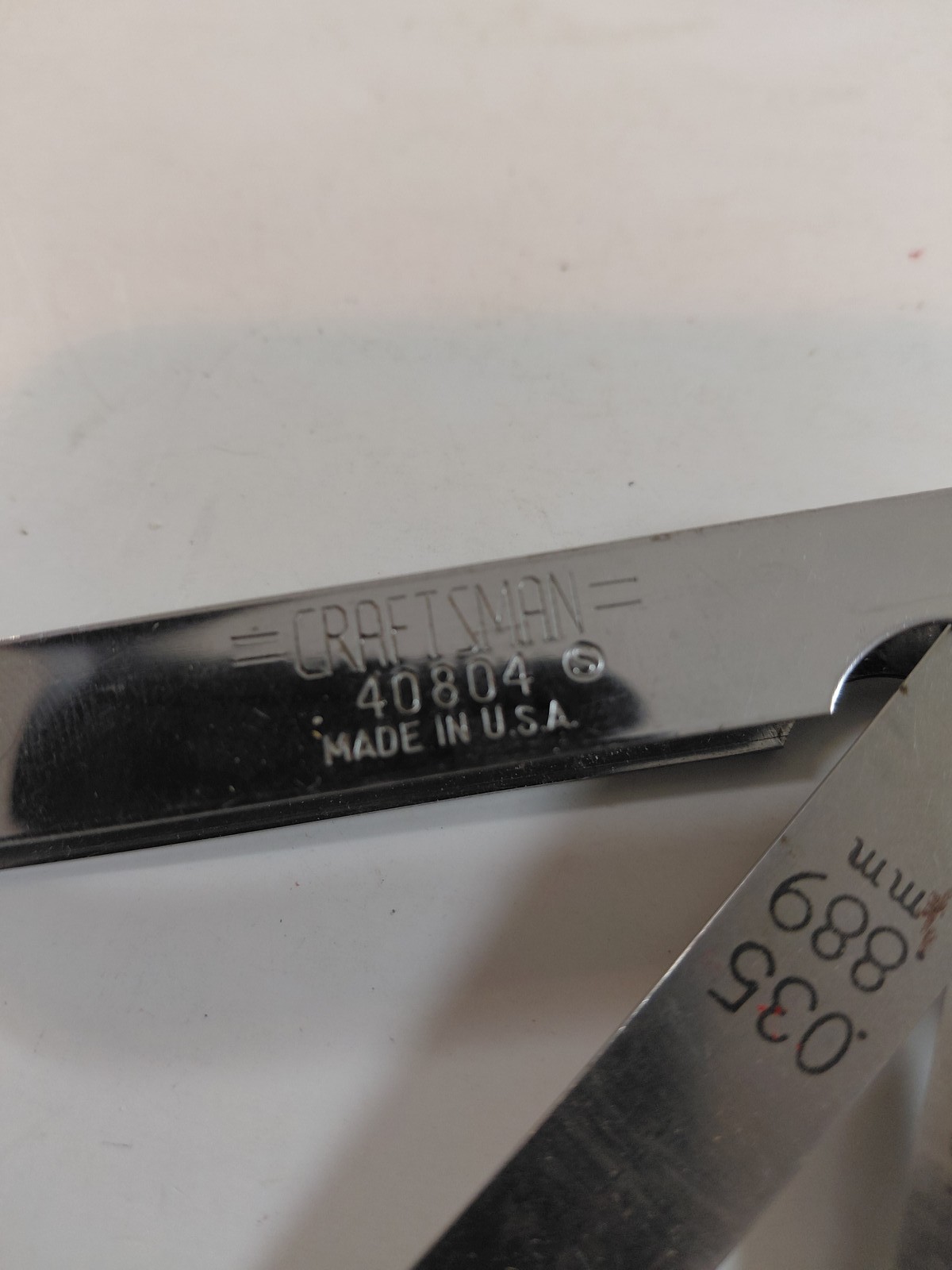 Craftsman 40804 Feeler Gauge Set 12 Blades Made in USA Gap Thickness Tool