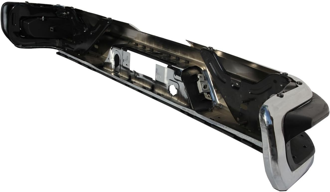 Chrome Rear Bumper Assembly Compatible with 2020-2024 Sierra Silverado 1500