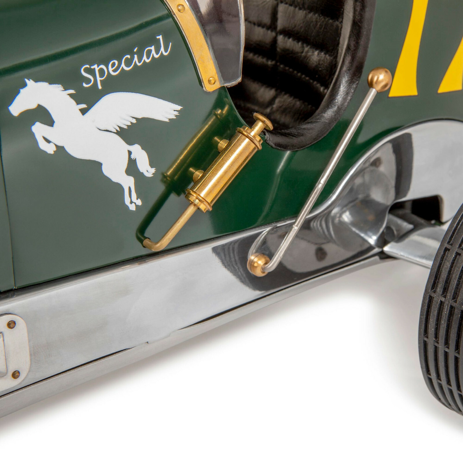 Green BB Korn Indianapolis 1930s Tether Car Model 22" Racing Spindizzy New