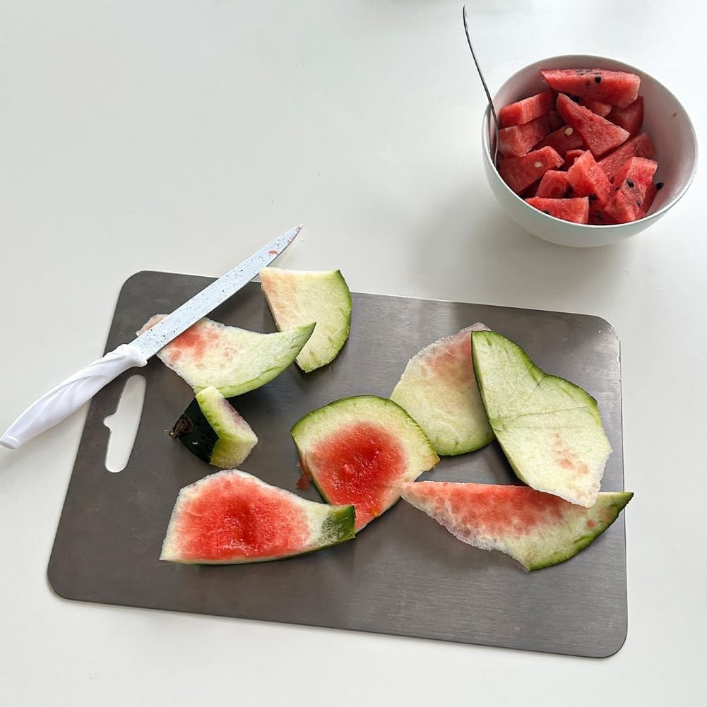 Titanium Cutting Boards - 100% Pure Titanium Cutting Boards for Kitchen - Cut...