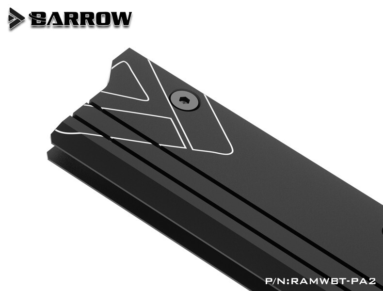 2x Barrow DIMM Memory RAM Heatsink For Standard width DDR4 DDR5 RAMWBT-PA2