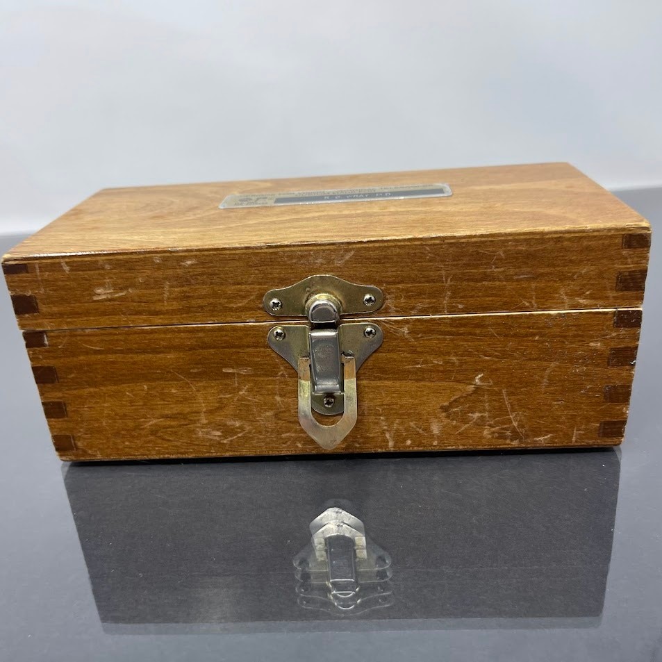 Vintage Surgical Spectacles Glasses in Wooden Box