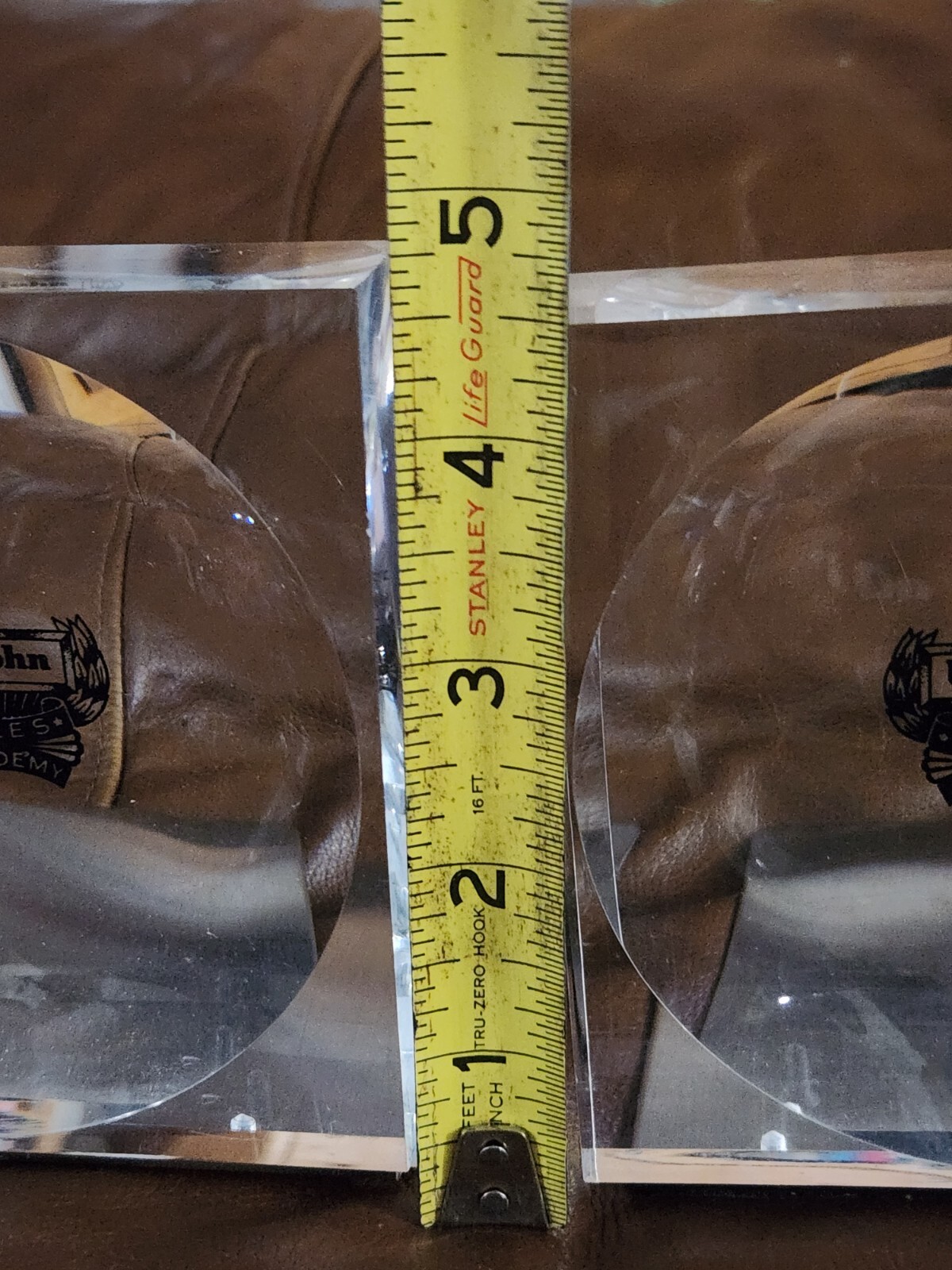 Vintage Upjohn Sales Academy Acrylic Bookends Pharmaceutical Co.