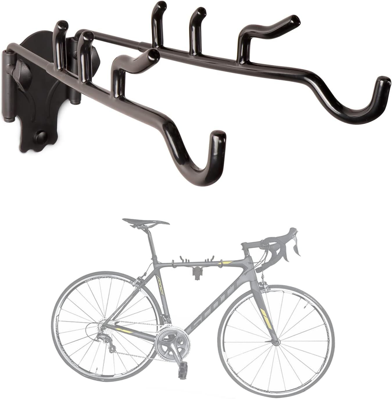 1/2 PCS Bike Wall Mount,Bicycle Storage Rack Hooks for Hanging Bicycles Max 55lb